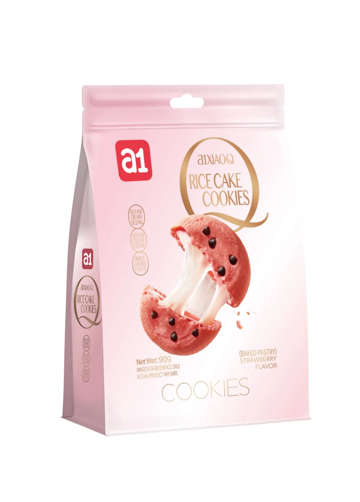 a1 Biscuit de Gâteau de Riz, Saveur Fraise