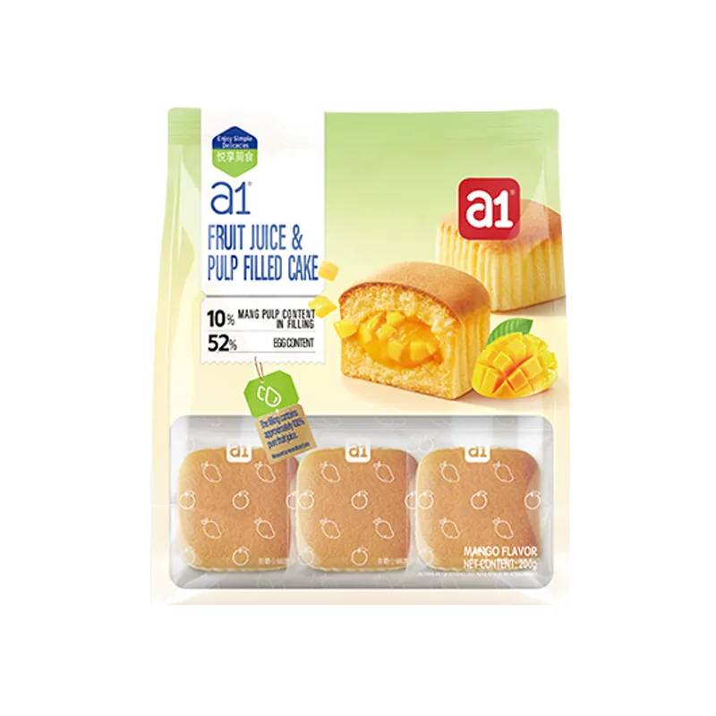 a1 Gâteau Fourré au Jus et aux Fruits, Saveur Mangue