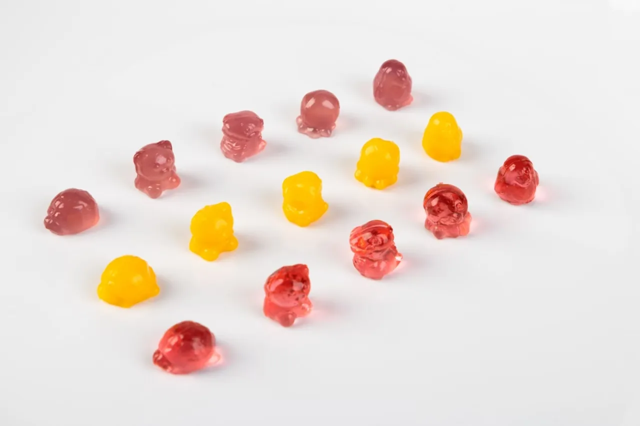 Gummy 3D Scellée dans la Glace (Fraise)