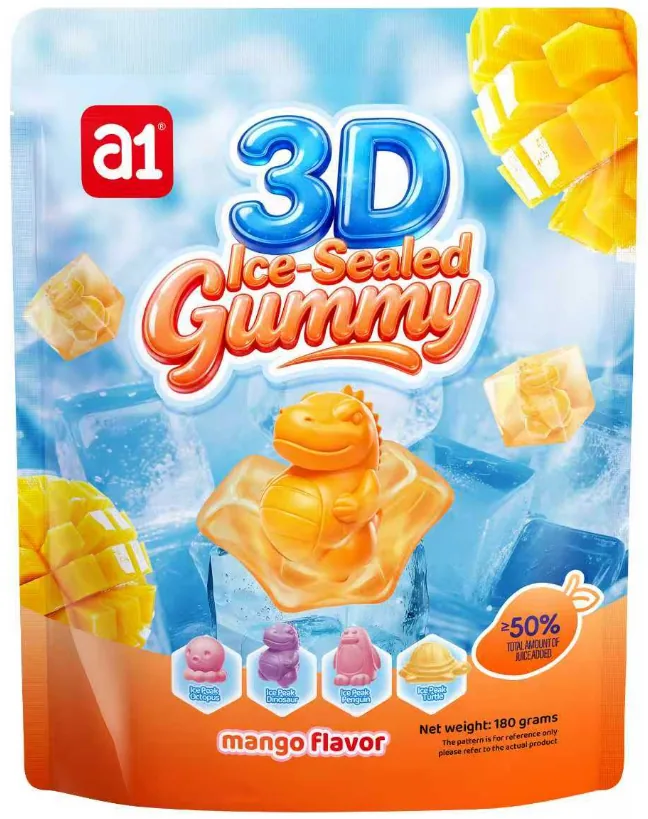 Gummy 3D Scellée dans la Glace (Mangue)