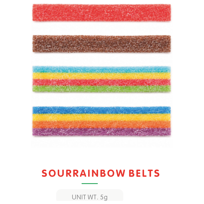Bonbon Gummy Ruban Arc-en-Ciel Acide
