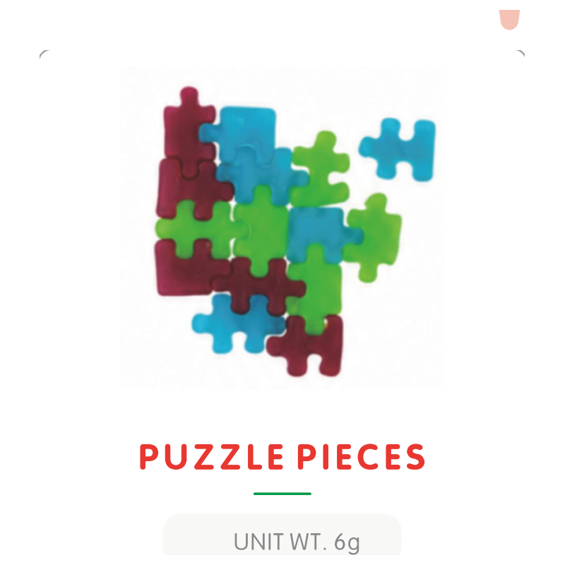 Bonbon Gummy Pièce de Puzzle