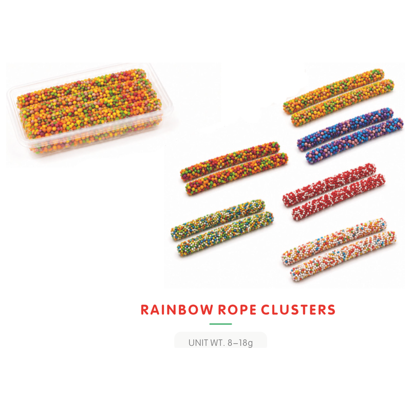 Bonbon Gummy Grappes de Cordons Arc-en-Ciel