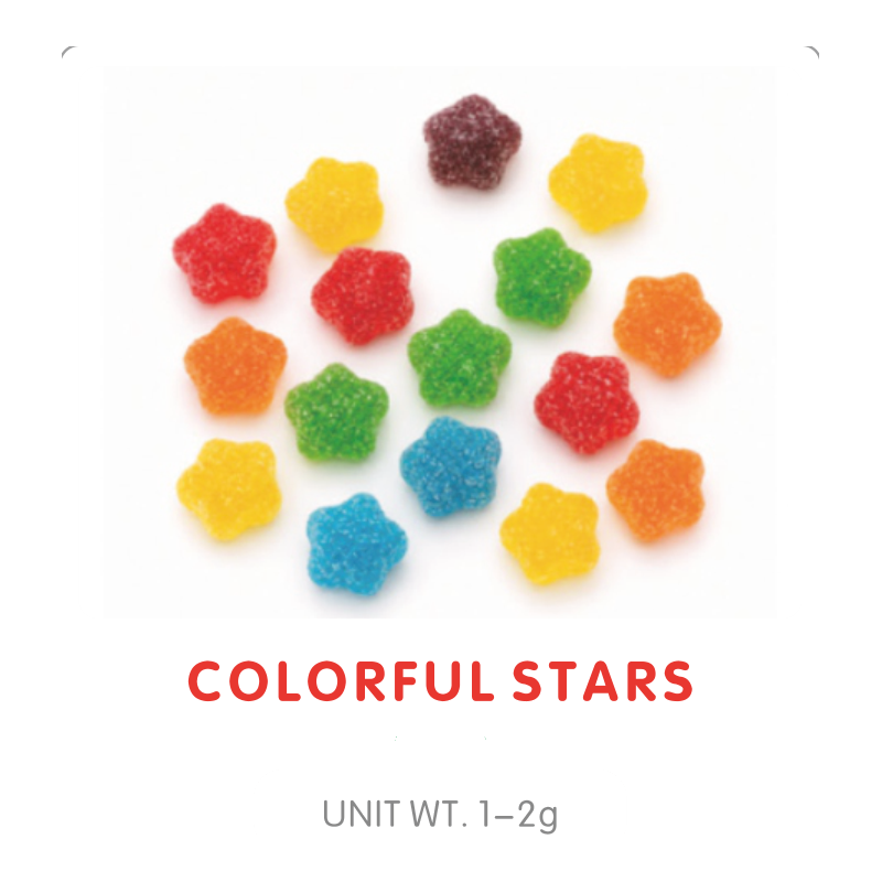 Bonbon Gummy Étoile Multicolore