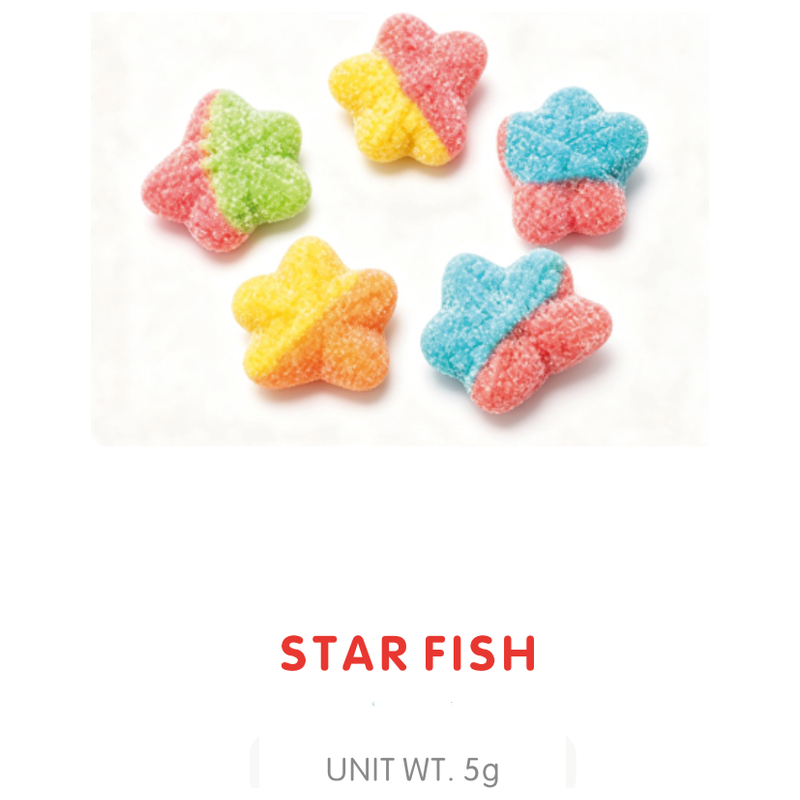 Bonbon Gummy Étoile de Mer