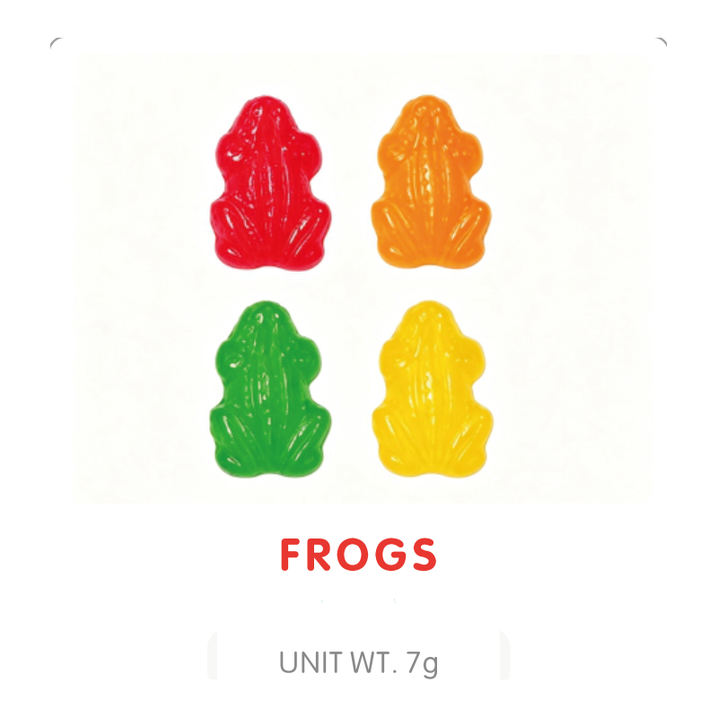 Bonbon Gummy en Forme de Grenouille