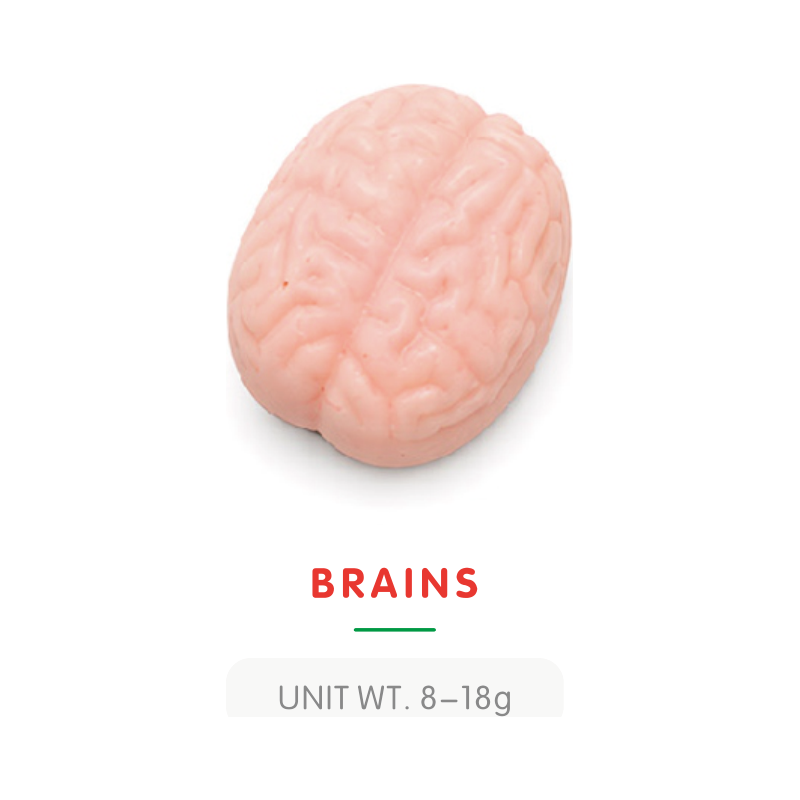 Bonbon Gummy Cerveau d'Halloween