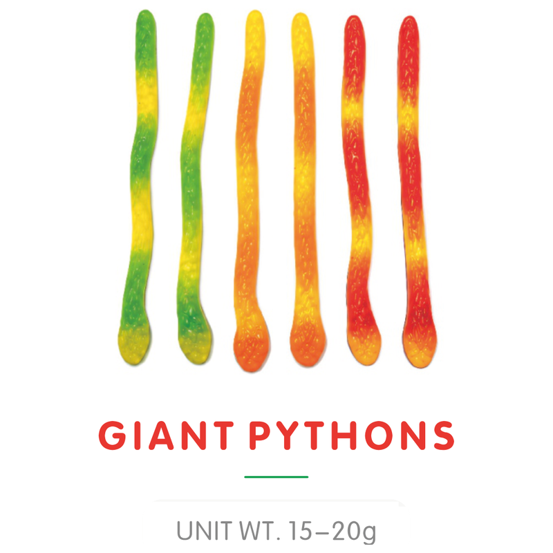 Bonbon Gummy Géant Lanière Python