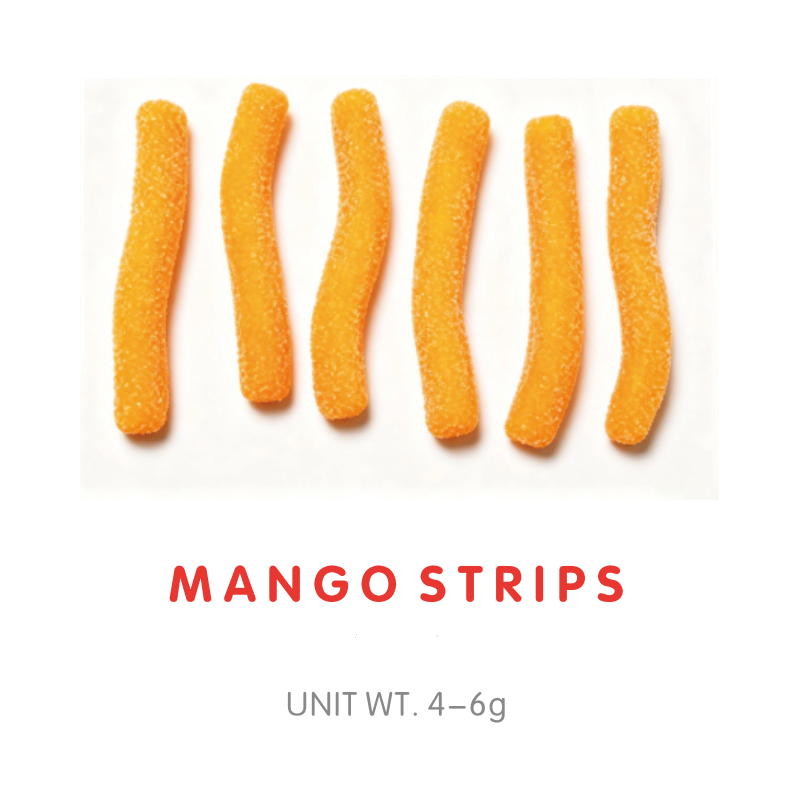 Bonbon Gummy Lanières de Mangue
