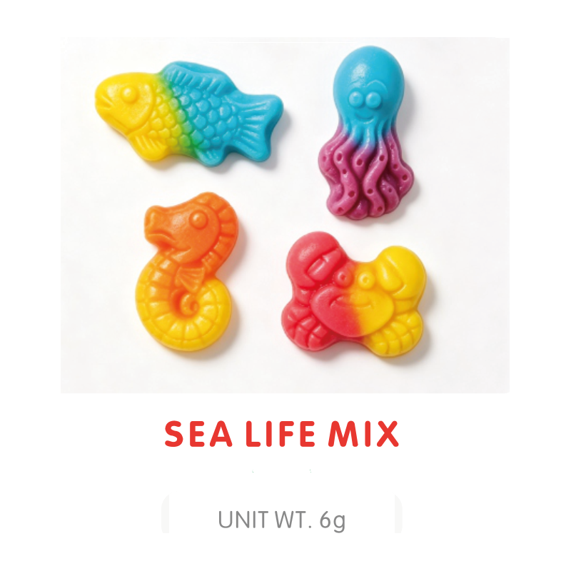 Bonbon Gummy Mélange Vie Marine