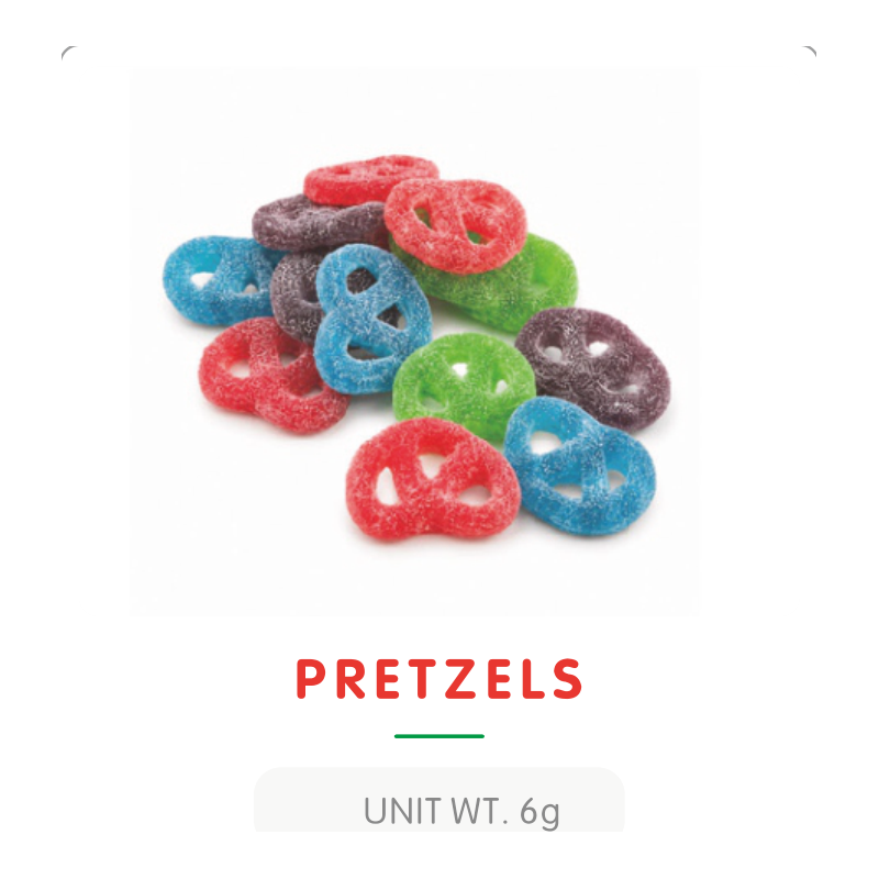 Bonbon Gummy en Forme de Bretzel