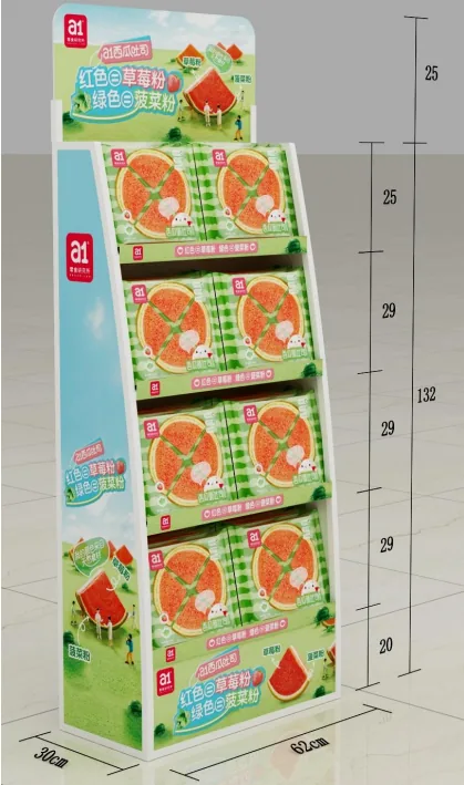 Toast pastèque a1 sur un présentoir de détail — le moment linéaire pour lequel toute décision de format est prise