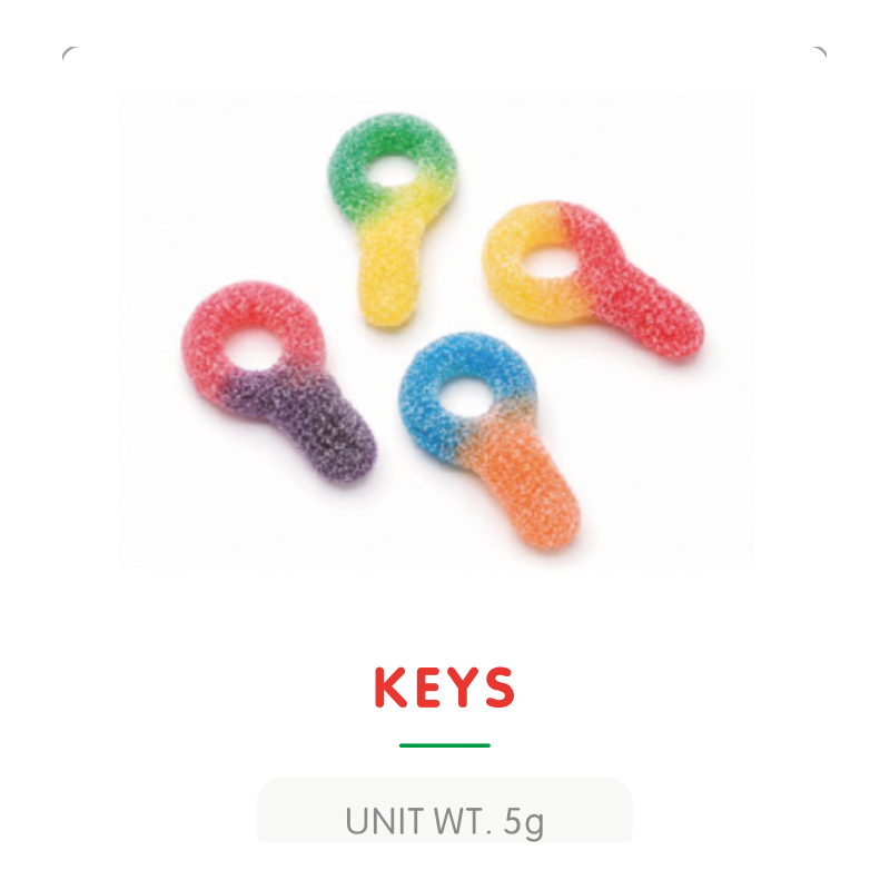 Bonbon Gummy en Forme de Clé