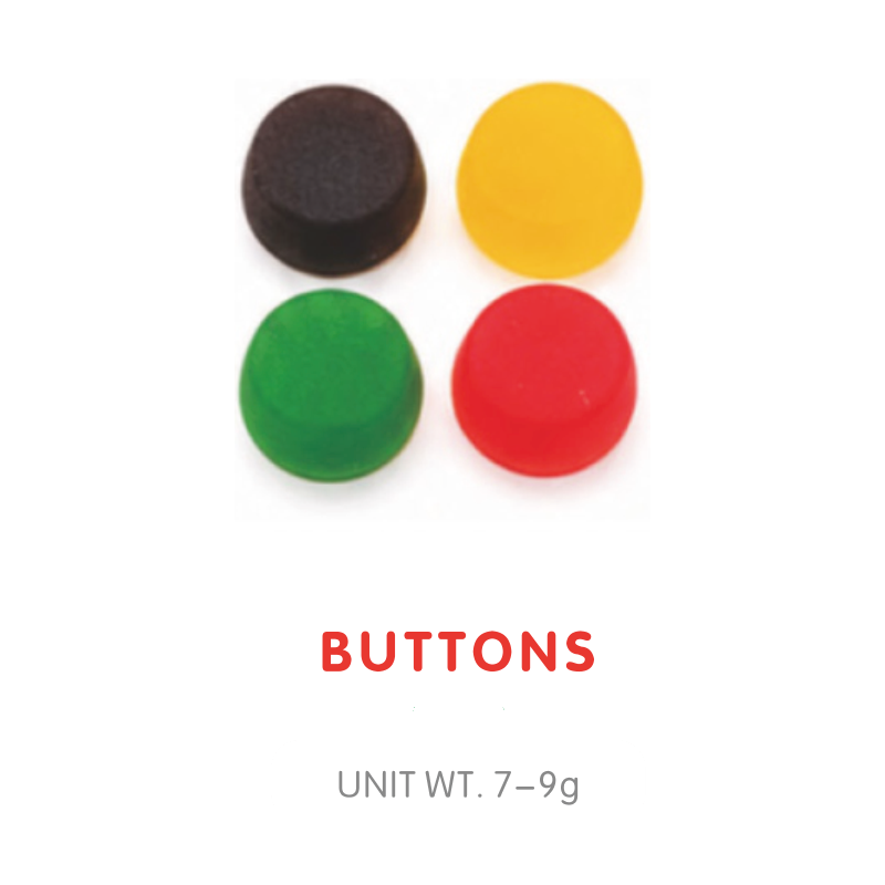 Bonbon Gummy en Forme de Bouton