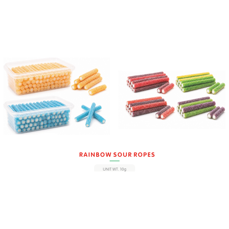 Bonbon Gummy Cordon Acide Arc-en-Ciel