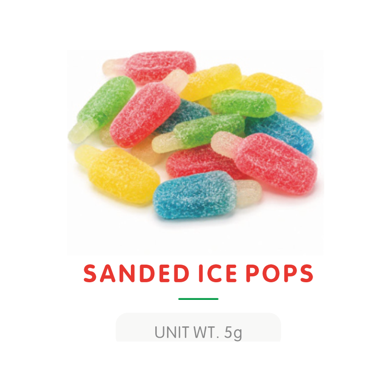 Bonbon Gummy Glace à l'Eau Enrobée de Sucre
