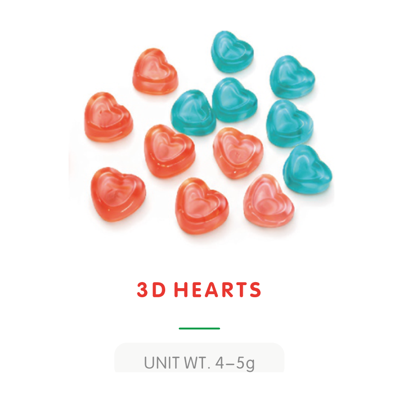 Bonbon Gummy Cœur 3D