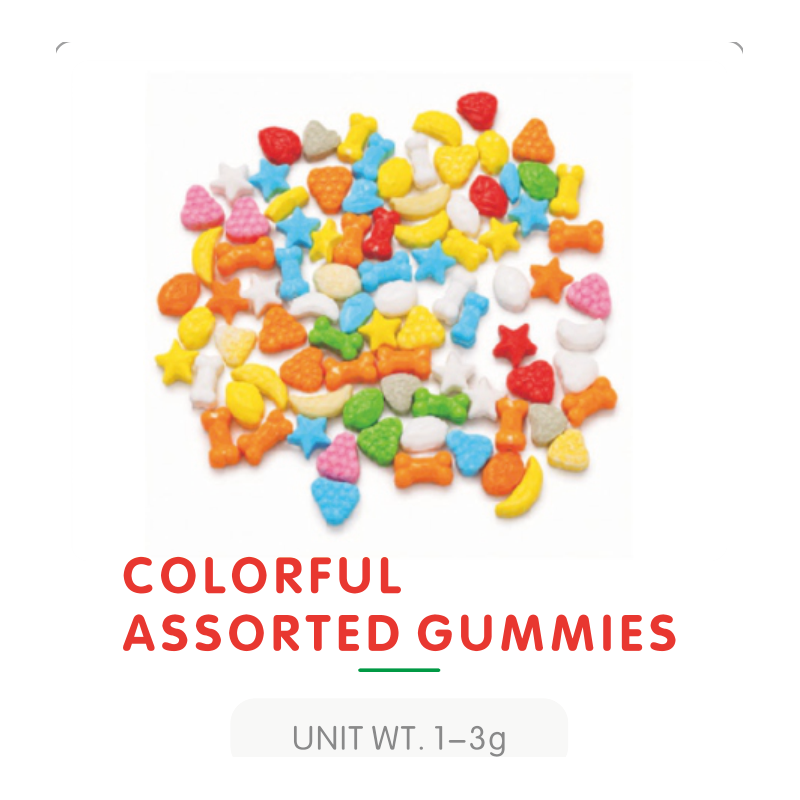 Mélange de Gummies Assortis Multicolores