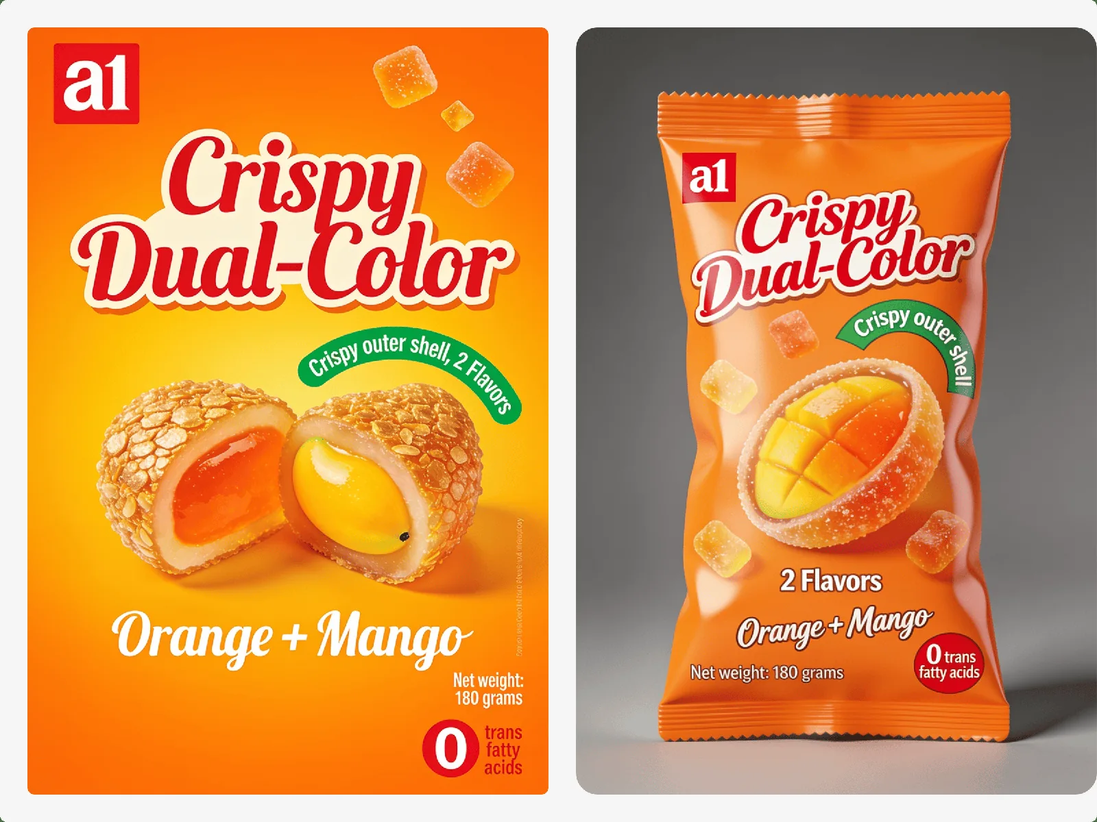 a1 4D Crispy Dual-Color Gummy — un format bi-texture qui ancre le rachat dans un premier programme
