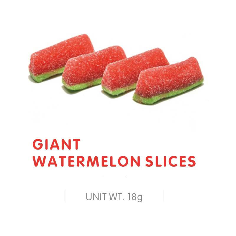 Bonbon Gummy Géant Tranches de Pastèque