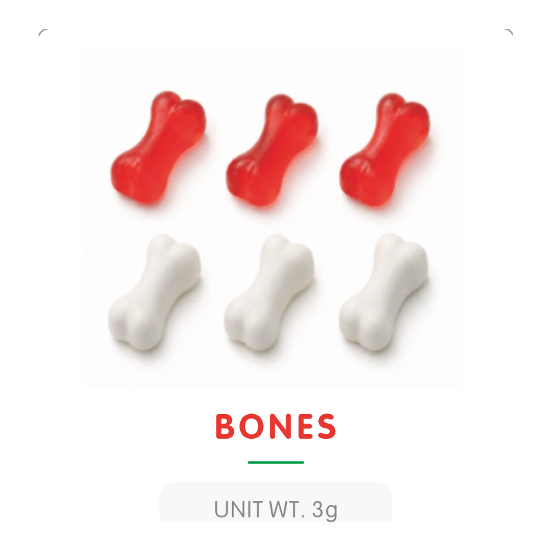 Bonbon Gummy en Forme d'Os