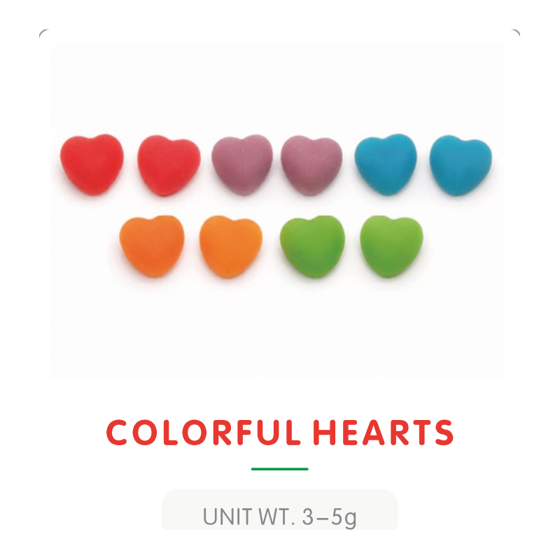 Bonbon Gummy Cœur Multicolore