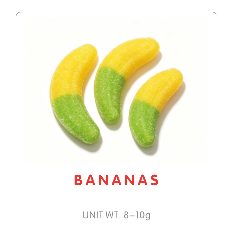 Bonbon Gummy en Forme de Banane