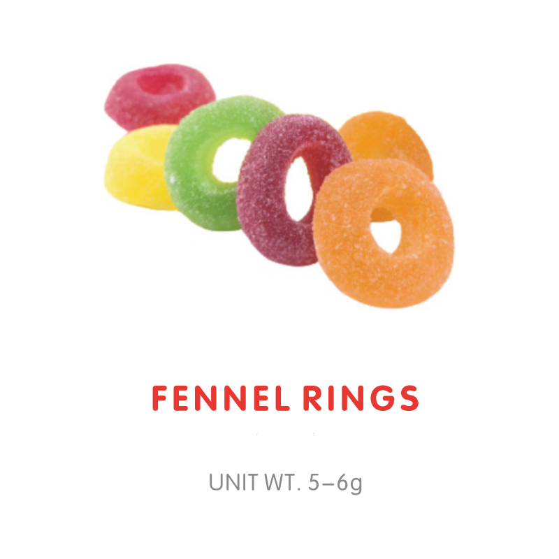 Bonbon Gummy Anneau Fenouil