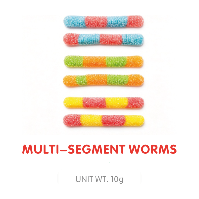 Bonbon Gummy Ver Multi-Segments