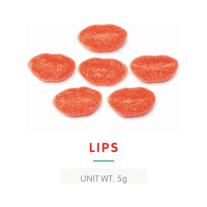 Bonbon Gummy en Forme de Lèvres