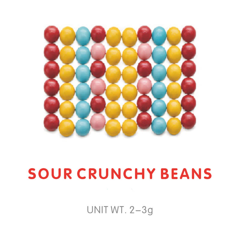 Bonbon Gummy Haricot Croquant Acide