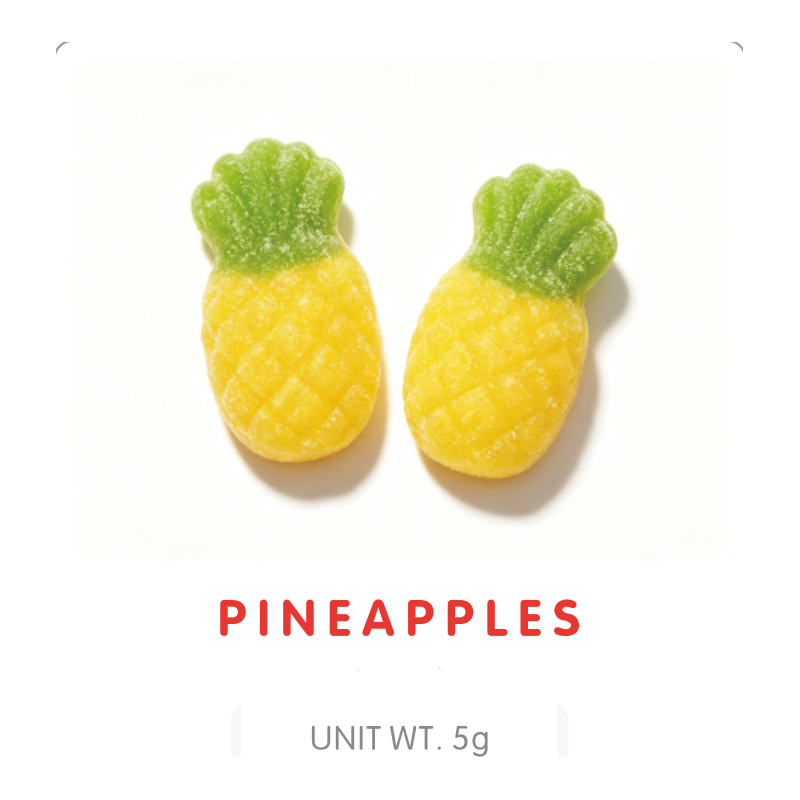 Bonbon Gummy Tranches d'Ananas
