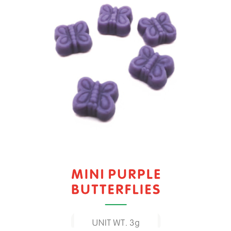Bonbon Gummy Mini Papillon Violet