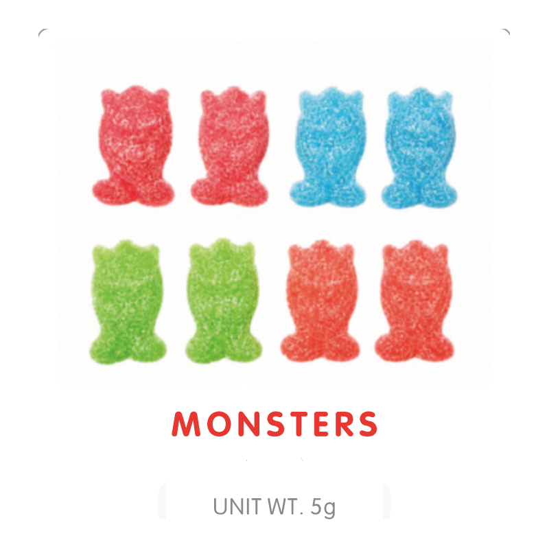 Bonbon Gummy en Forme de Monstre