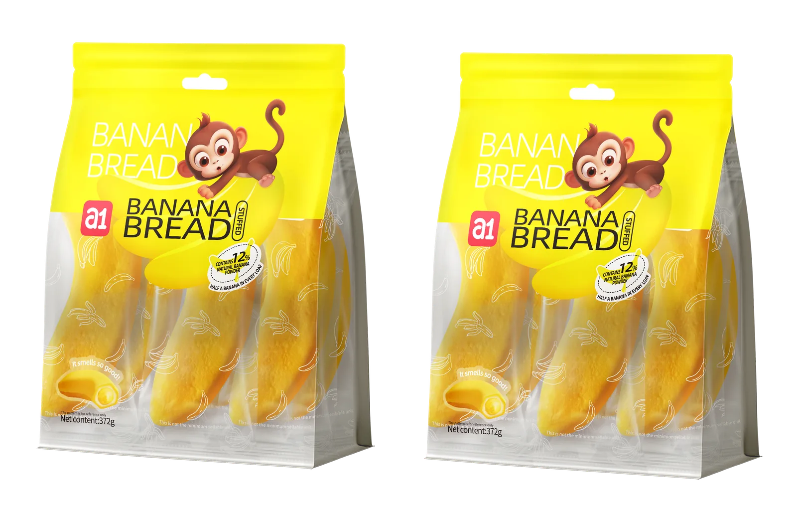pain à la banane a1 372g six paquets, format familial pour cadeaux festifs et multipacks quotidiens