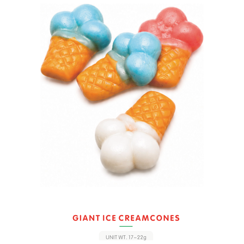 Bonbon Gummy Géant Cornet de Glace