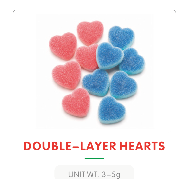 Bonbon Gummy Cœur Double Couche B