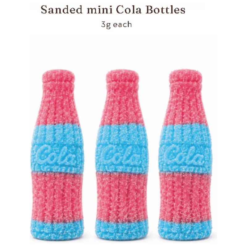 Bonbon Gummy Mini Bouteilles Cola Enrobées de Sucre