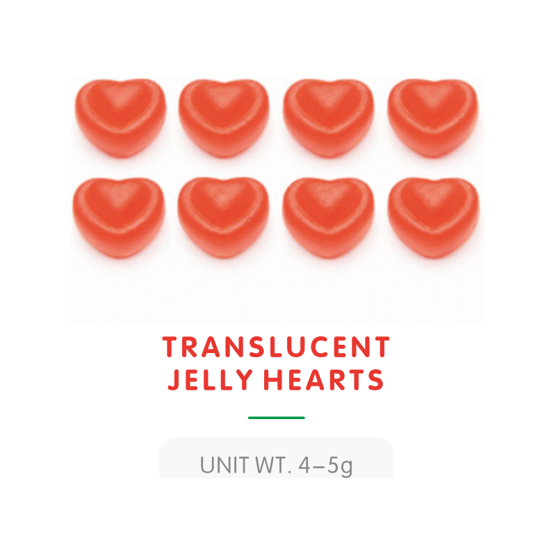 Gummies Cœur en Gelée Translucide