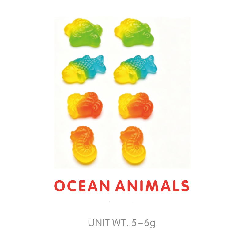Bonbon Gummy Animaux Marins