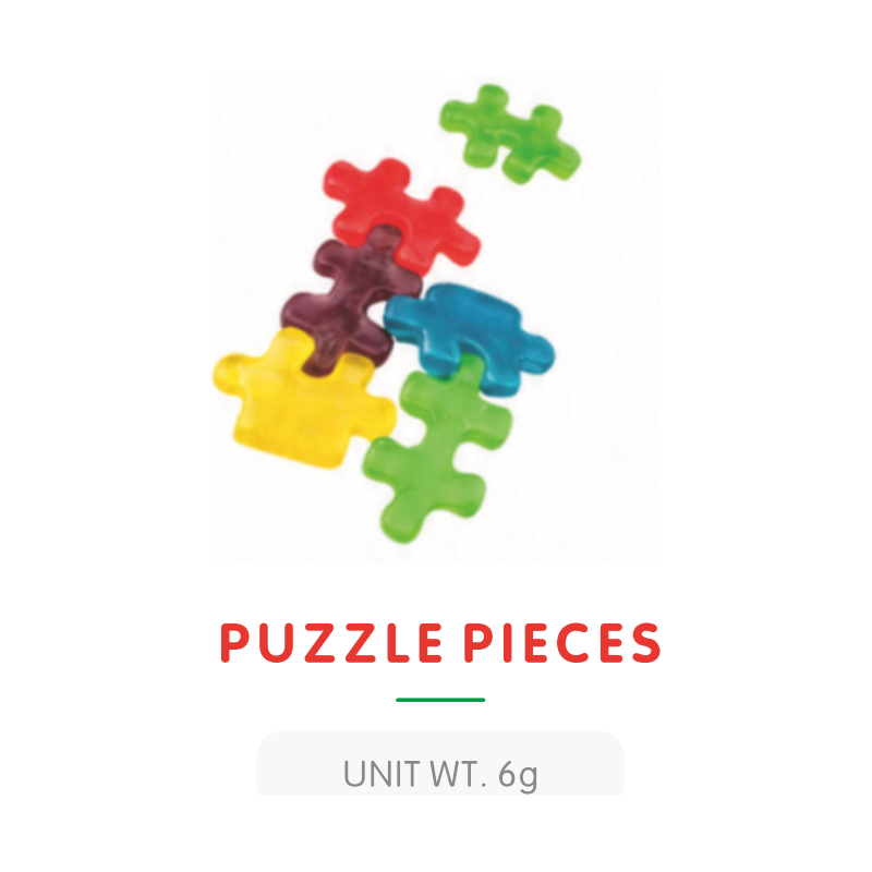 Bonbon Gummy Pièces de Puzzle Assorties